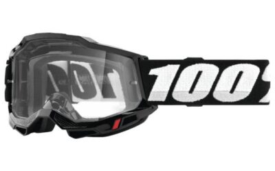 GOGGLES 100% ACCURI 2 NEGRO – LENTE TRANSPARENTE