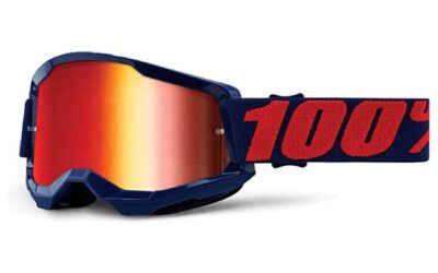 GOGGLES 100% STRATA 2 MASEGO – LENTE ROJO ESPEJO