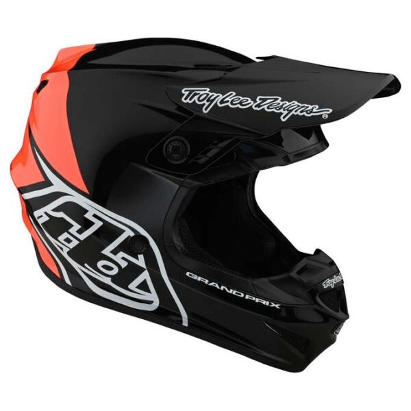 TROY LEE DESIGNS GP HELMET BLOCK BLACK / ORANGE - Imagen 2