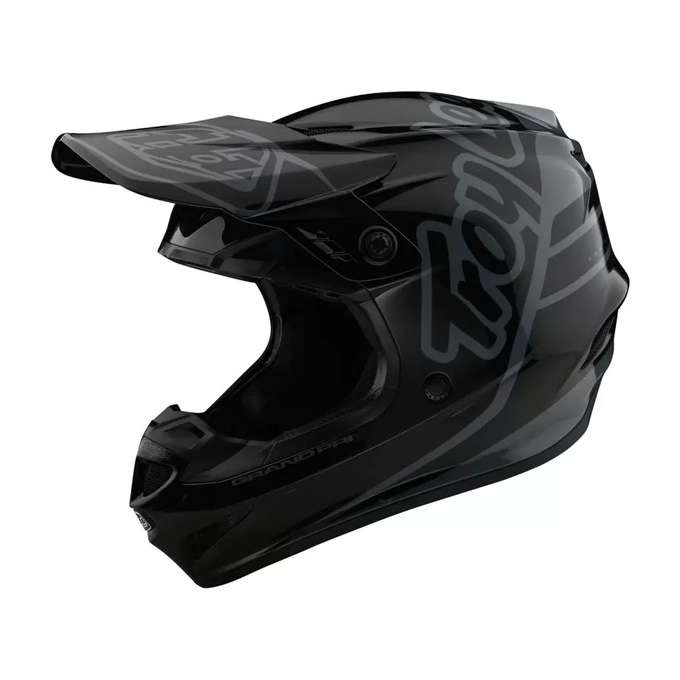 TROY LEE DESIGNS GP HELMET SILHOUETTE BLACK / GRAY