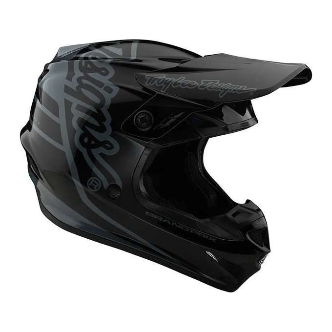TROY LEE DESIGNS GP HELMET SILHOUETTE BLACK / GRAY - Imagen 2