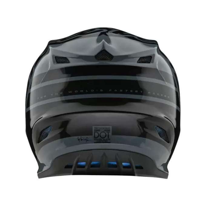 TROY LEE DESIGNS GP HELMET SILHOUETTE BLACK / GRAY - Imagen 3