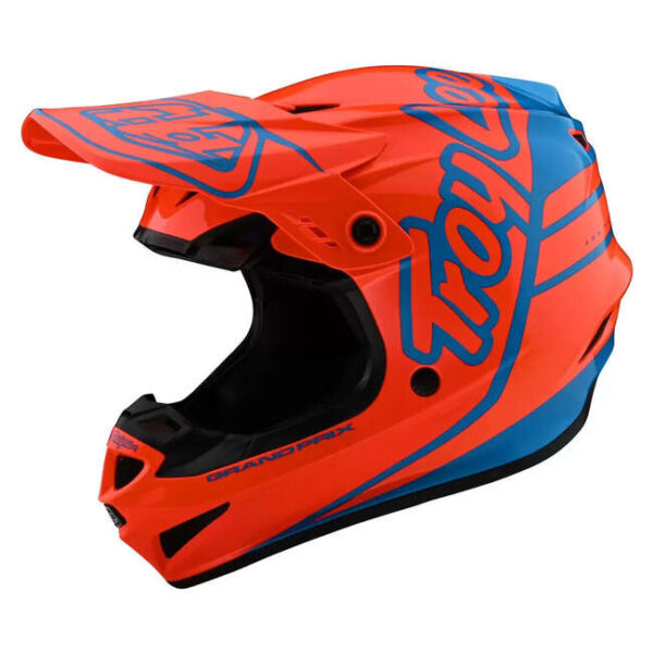 TROY LEE DESIGNS GP HELMET SILHOUETTE ORANGE / CYAN