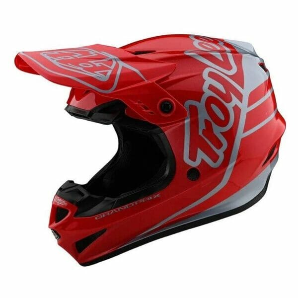 TROY LEE DESIGNS GP HELMET SILHOUETTE RED / SILVER