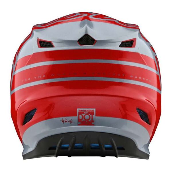 TROY LEE DESIGNS GP HELMET SILHOUETTE RED / SILVER - Imagen 3