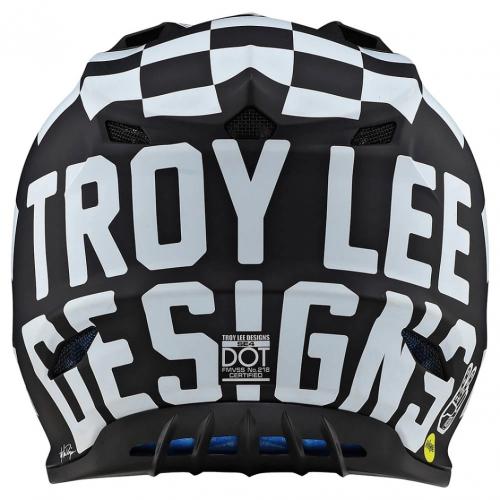 TROY LEE DESIGNS SE4 POLYACRYLITE CHECKER BLACK / WHITE - Imagen 2
