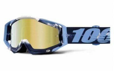 GOGGLES RACECRAFT AZUL / PINTO – LENTE DORADO