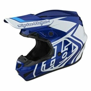 TROY LEE DESIGNS GP HELMET OVERLOAD BLUE / WHITE