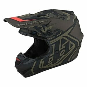 TROY LEE DESIGNS GP HELMET OVERLOAD CAMO ARMY GREEN / GRAY