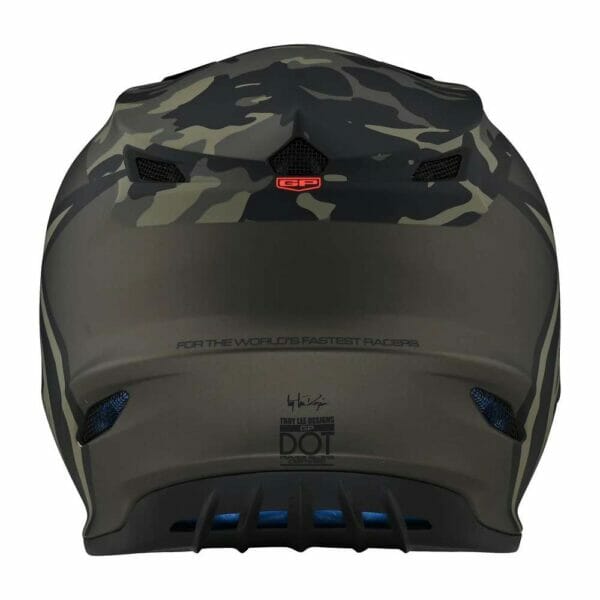 TROY LEE DESIGNS GP HELMET OVERLOAD CAMO ARMY GREEN / GRAY - Imagen 4