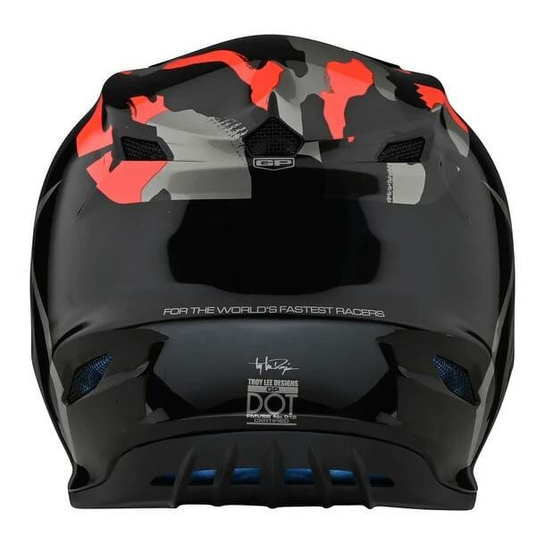 TROY LEE DESIGNS GP HELMET OVERLOAD CAMO BLACK / ROCKET RED - Imagen 4